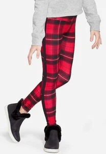 Justice Girls Velvet Stripe Plaid Leggings - NEW NWT - Picture 1 of 4