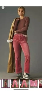 Pilcro Yaya Crop Rosa Cord 28 Anthropologie - Bild 1 von 7