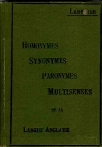 Homonyme Synonyme Paronyme und Multisense der englischen Sprache | Guter Zustand - Bild 1 von 1