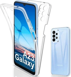 COVER 360 Per SAMSUNG GALAXY A23 5G CUSTODIA FRONTE RETRO TRASPARENTE SILICONE - Zdjęcie 1 z 12