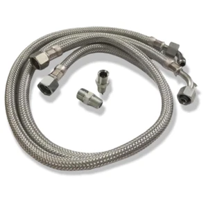 TUBO FLESSIBILE GASOLIO F3/8" X F14/150 GOMITO 90° 750MM 602198 BRUCIATORE - Picture 1 of 1