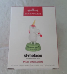 2024  Hallmark  Shoebox - Meh Unicorn Ornament - Picture 1 of 1