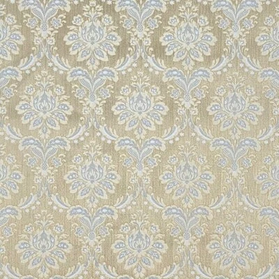 Gray silver gold metallic Victorian damask faux silk fabric textured Wallpaper - Image 1 of 4