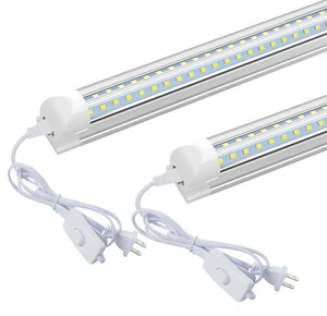 2 Pack 2FT 24W LED Tube Lights 2 Foot LED Shop Light Fixture 6500K Super Bright - Picture 1 of 9