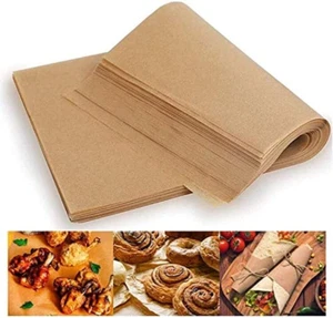Unbleached Parchment Paper Baking Liners Sheets, 100 Pcs Precut 10X14 Inches Non - Picture 1 of 7