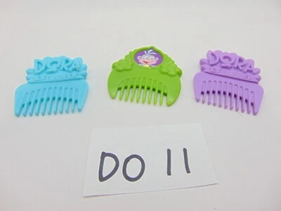 Lote de 3 pentes de cabelo de plástico Dora The Explorer 2004 2006 2007 - Imagem 1 de 4
