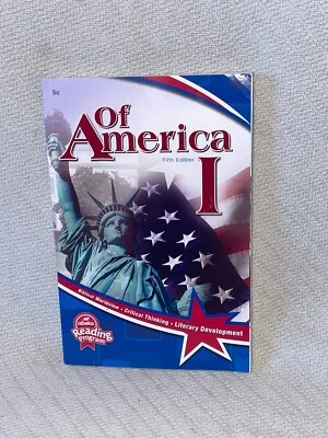 2022 Abeka Reading Program Book 5c "Of America 1" 5th Grade Fifth Ed. Paperback - Image 1 of 4