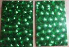 2 X A4 SELF ADHESIVE HOLOGRAPHIC STICKER SHEETS - GREEN