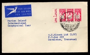 SUDÁFRICA 1958 MARION IS CUBIERTA AÑO GEOFÍSICO, CANCELACIÓN ESPECIAL - Imagen 1 de 2