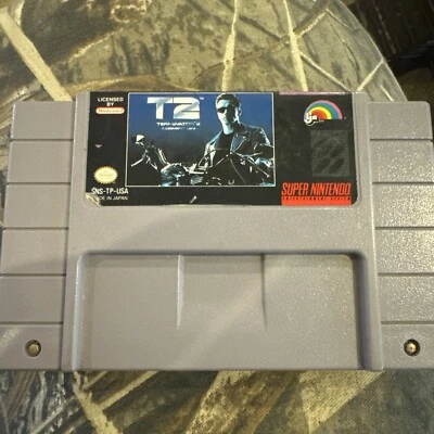 Terminator 2 T2 Judgement Day SNES Super Nintendo 1993 Cart Only Tested - Image 1 of 4