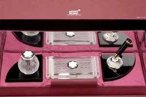 MONTBLANC × LALIQUE “Création Lalique” Limited Edition Desk Set 1991 [288/4810] - Picture 1 of 8