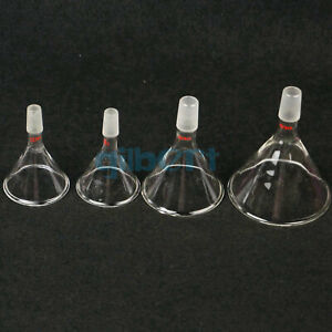 60-100 mm 19/24/29# verre joint au sol entonnoir conique laboratoire verrerie chimique