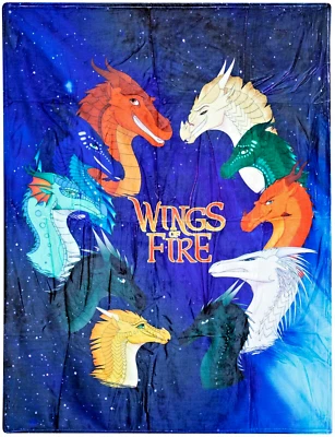 Manta Wings of Fire Dragons Silky Feel, súper suave 50"x40" ¡Nueva! (S3) Foto 1 de 3