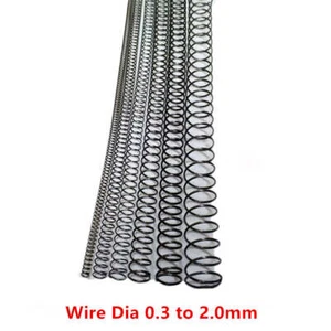 Wire Dia 0.3 to 2.0mm Compression Spring Length 300mm Springs Steel Various Size - Picture 1 of 5
