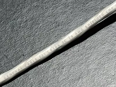 Carol C8106 18/3C Shielded FEP/FEP Control/Communications Cable CMP White /10ft - Image 1 of 4