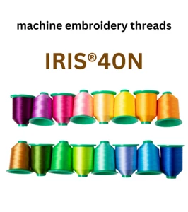 Embroidery Machine Thread, SILK POLYESTER - IRYS 40N - 5000M - ARIADNA - Picture 1 of 165