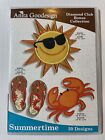 Anita Goodesign Summertime (flip flops, beach, sun) Embroidery Designs -CD
