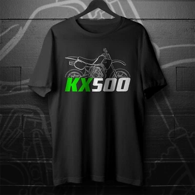 Camiseta para aficionados Kawasaki KX500 1983-2004 - Moto Foto 1 de 4