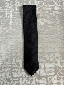 ITALO FERRETTI - Modern Black On Black Tie - Made In Italy - Brand New 100% Silk