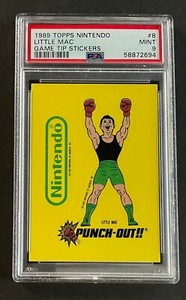 1989 Topps Nintendo Game Tips LITTLE MAC #8 MINT RC Mike Tyson's Punch-Out PSA 9