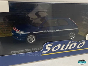 Solido 1/43 Peugeot 306 S16 Gendarmerie 1998 Blue Art.4311407 - Picture 1 of 2