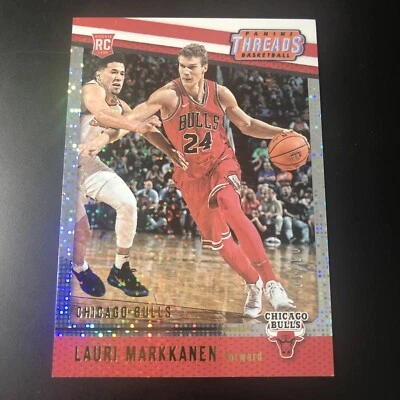 2017-18 Panini Threads /10 Gold Lauri Markkanen Rookie RC SSP #100 Bulls Jazz - Image 1 of 4