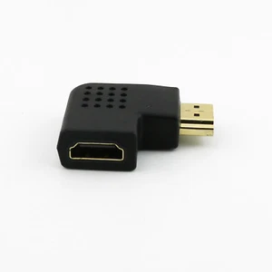 HDMI-compatible Male to Female Right Angle Port Saver 90 Vertical Flat Adapter - Picture 1 of 6