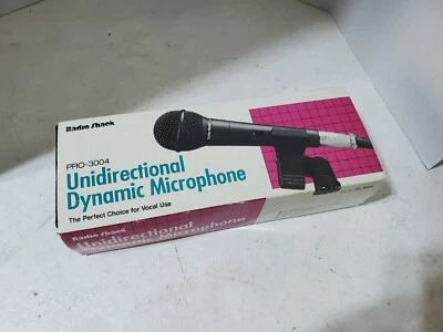RADIO SHACK PRO 3004 Unidirectional Dynamic Micorphone XLR 3-pin 500 ohm - Image 1 of 4