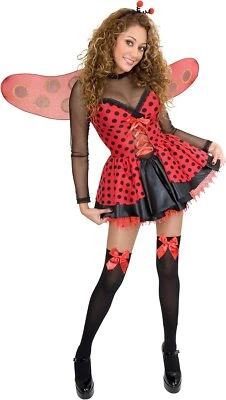 Love Bug Ladybug Dama Insecto Animal Margarita Disfraz Elegante Halloween Adulto Foto 1 de 2