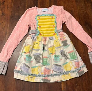 Serendipity Gamberetti e Granaglie Tazze da Tè Multicolore per Bambini Rosa Pois Ragazze L 7-8 - Foto 1 di 5