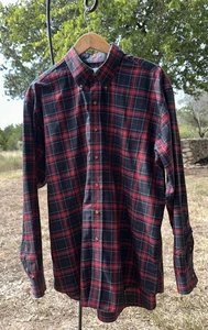 Brooks Brothers L 346 Polo Baumwolle Button Down Kragen kariert Langarm - Bild 1 von 11