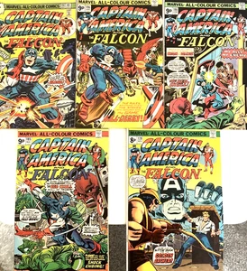 CAPTAIN AMERICA. NUMBER'S BETWEEN 179-197. (5 ISSUE 1974-1976 LOT). 1ST SERIES. - Picture 1 of 21