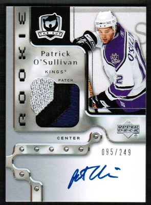 2006 07 UD The Cup #135 Patrick O'sullivan Auto Patch Rookie Rc /249 3 Colors - Image 1 of 4