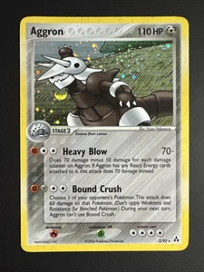 Aggron 2/92 Legend Maker Holo Pokémon Card Rare NM 2006 - Picture 1 of 5