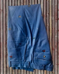 Men’s Ralph Lauren Nautical Themed Embroidered Straight Fit Chinos 38x34 - Picture 1 of 4