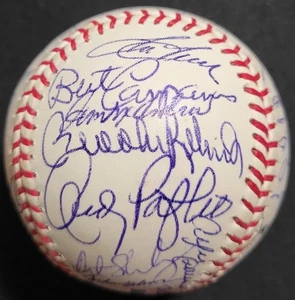 MLB OLD TIMERS AUTOGRAPHED / SIGNED OMLB BASEBALL WITH OVER 40 SIGS AND HOF'S - Picture 1 of 11