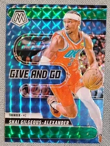 Mosaico Panini 2024-25 - Give and Go Shai Gilgeous-Alexander #2 mosaico verde... - Imagen 1 de 2