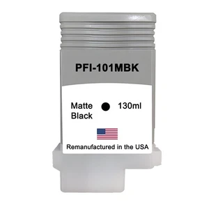 Compatible Ink Cartridge For Canon PFI-101 130ml Matte Black-USA - Picture 1 of 2