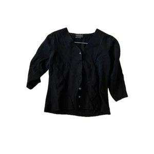 Spencer Jeremy Silk Viscose Black Sweater Womans L - Picture 1 of 3