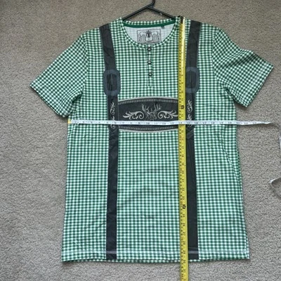 Camiseta grande para hombre Oktoberfest Beer Fest con estampado gráfico Lederhosen estampado por todas partes Foto 1 de 4