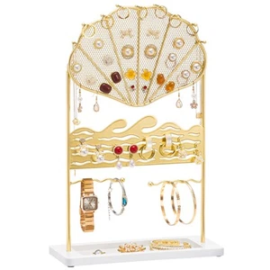 Jewelry Stand Gold for Women: Jewelry Organizer for Necklace Earring Bracelet... - Picture 1 of 8