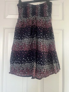 Soulcal Blue Bandeau Summer Dress Size 8 - Picture 1 of 2