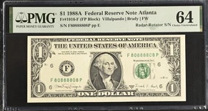 $1 1988A FRN Radar Rotator Serial Number . - Picture 1 of 2