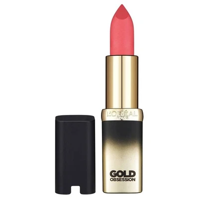 L'Oréal Colour Riche Gold Obsession Lipstick, Pink Gold - Image 1 of 3