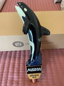 ALASKAN BREWING COMPANY Tap Handle SUMMER ALE KOLSCH Whale BRAND NEW Original Bx - Picture 1 of 1