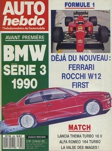 AUTO HEBDO n°655 du 14 Décembre 1988 LANCIA THEMA TURBO ALFA 164 TURBO BMW S3 - Foto 1 di 1