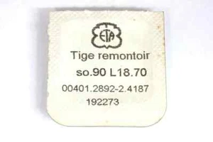 ETA 2892-2 stem - Tige remontoir - Genuine Swiss made - Imagen 1 de 2