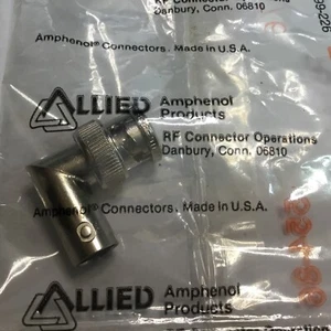 Amphenol BNC Elbow - Right Angle Connector Adapter Male To Female 50OHM 999-226 - Picture 1 of 1