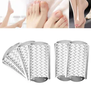 6Pcs Foot File Callus Remover Replacement Blades Pedicure Rasp Steel Big Hole US - Picture 1 of 12