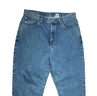 CALVIN KLEIN  HIGH WAIST MADE IN USA DAMEN Y2K JEANS ca 33/32 , 14,  W33 L32 - Bild 1 von 4